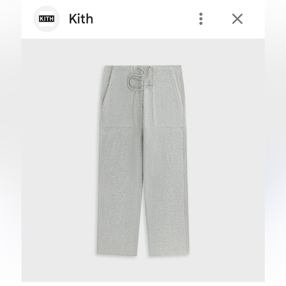 Kith Women Doyers III Towel Terry Pant Medium Zip Fly Drawstring Ankles NWT - Picture 3 of 11